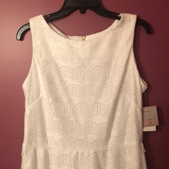Danny and Nicole Size 12 White Dress - Picture 2 of 5